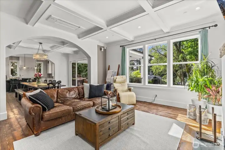 Floor plan flows seamlessly from the kitchen to the dining room to the living room. A perfect layout for entertaining Floor plan flows seamlessly from the kitchen to the dining room to the living room. A perfect layout for entertaining