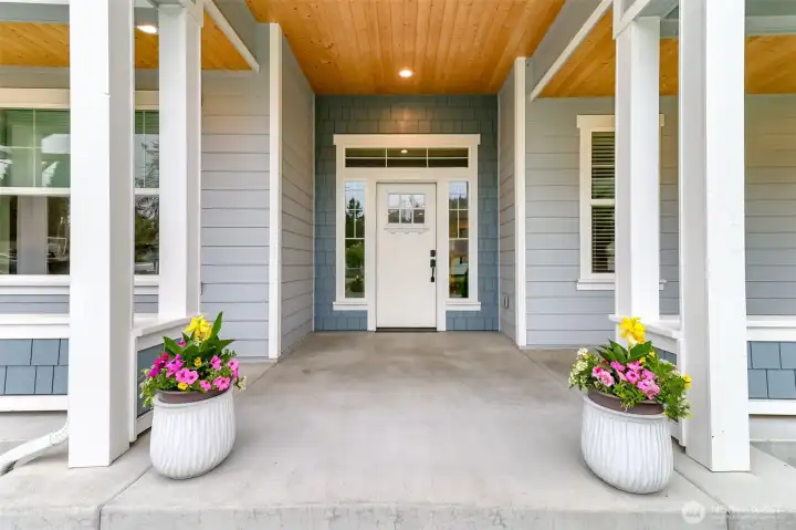 Covered front porch