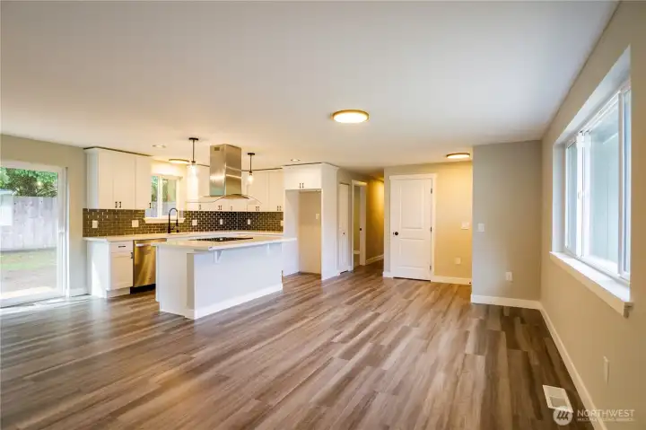 NEW WINDOWS, PET FRIENDLY LAMINATE HARDWOOD FLOORING, UPGRADED TRIM PACKAGE