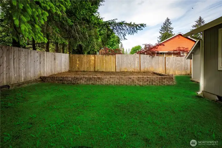 FULLY FENCED BACKYARD