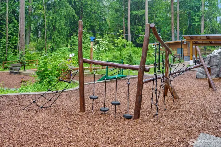 Community playground, at the Suquamish Historical museum.