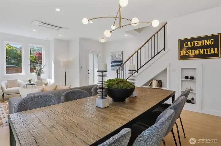 Dining room looking toward entrance