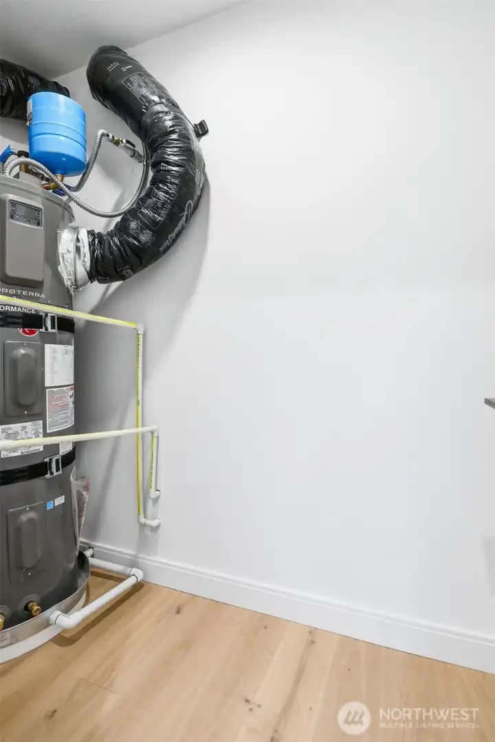Utility room and storage closet - 2nd floor