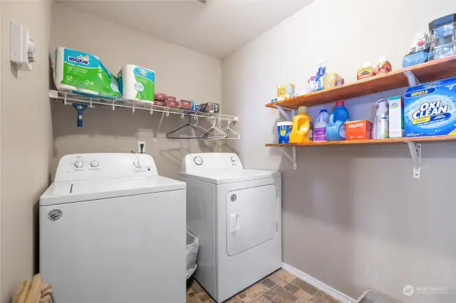 Large laundry area on main floor