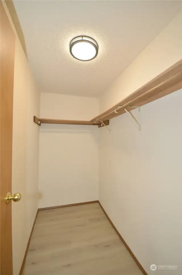 Master walk-in closet