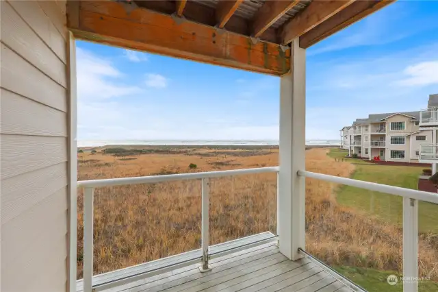 Deck view of ocean