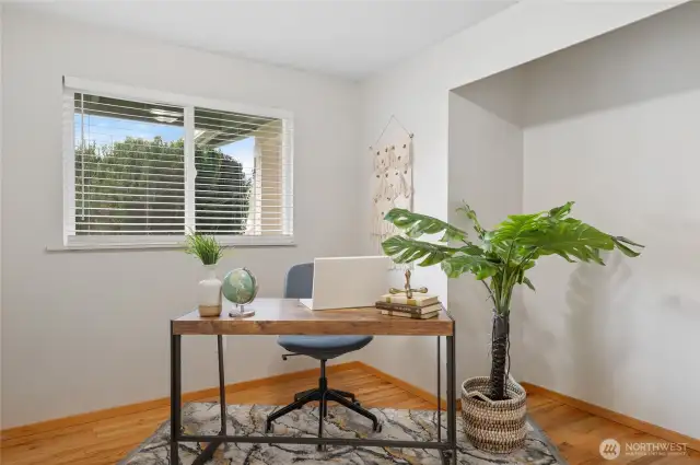 The third bedroom makes a great home office or guest space.