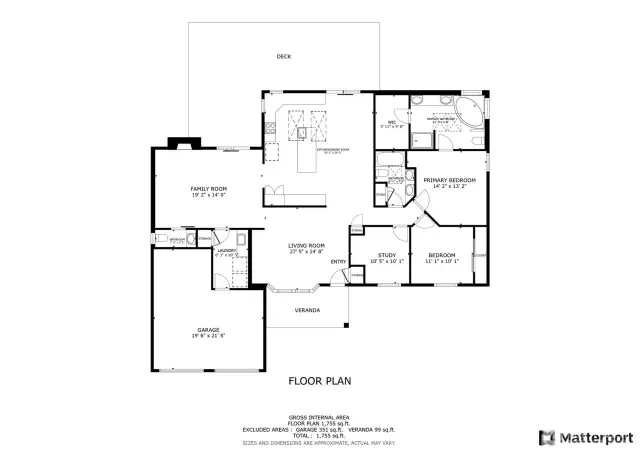 This floor plan gives you a sense of the flow of this awesome home ~ all on one story!