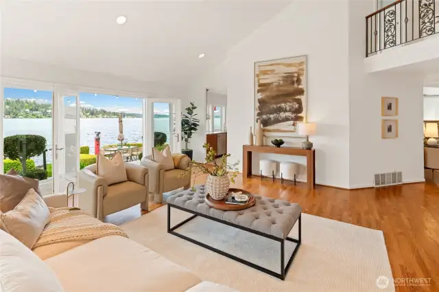 Sweeping, unobstructed western views from nearly every room.