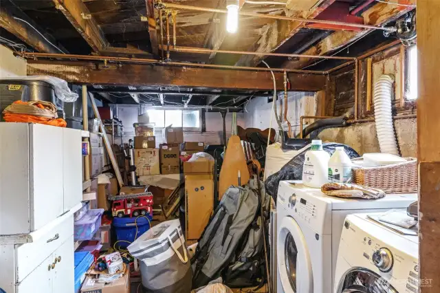 #2's private storage and tenant owned washer/dryer