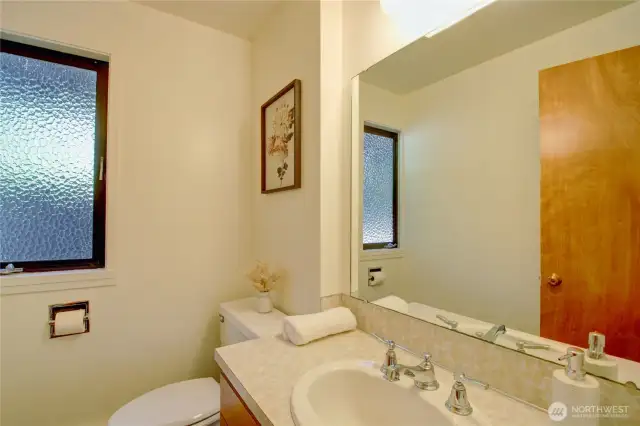 Half bath on main floor.