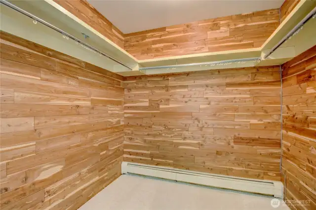 Huge walk in closet!