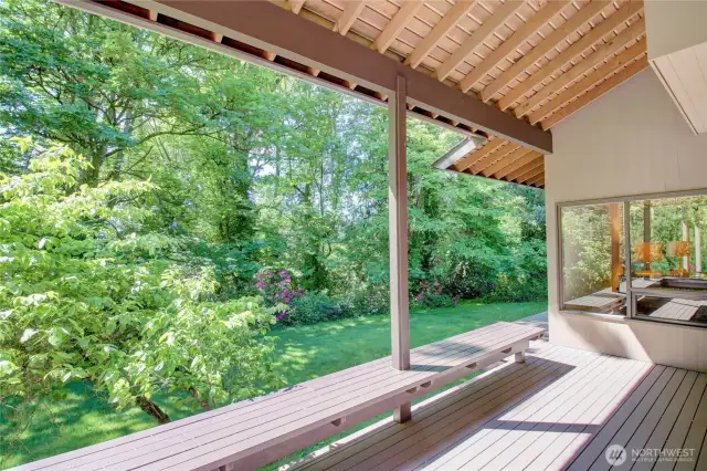 Sunny back deck!