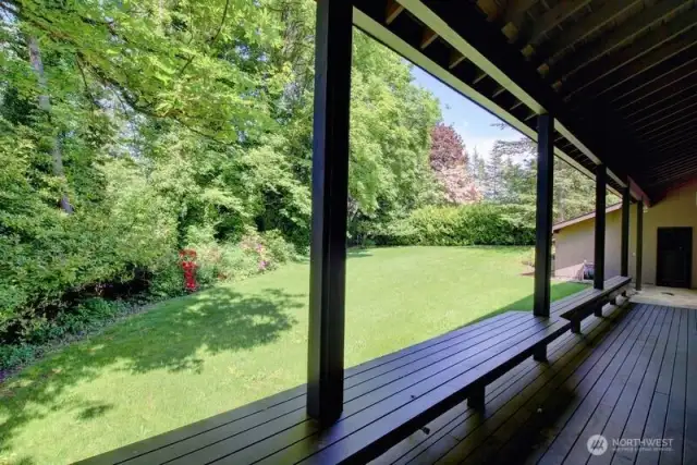 View from the side deck.