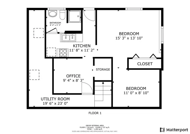 Spacious and versatile lower-level layout featuring multiple flex rooms, a full kitchen, and oversized utility room. The flexible design includes a separate entrance and ample storage—ideal for multi-generational living, rental potential, or work-from-home setups.