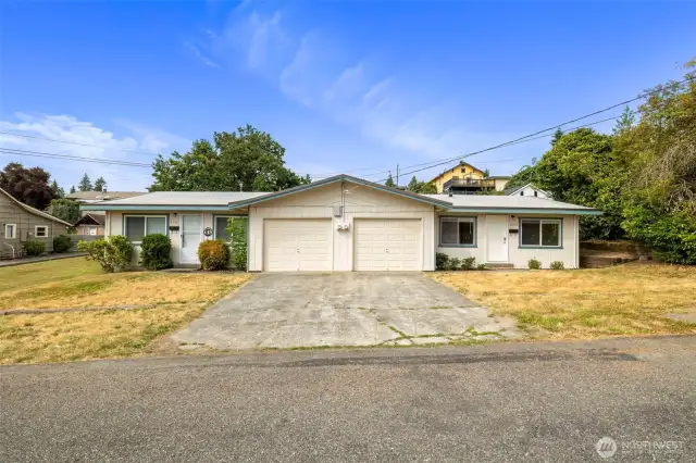 2018 and 2020 E 15th St. with separate garages and individual laundry hook ups