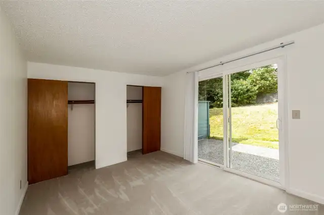 And sliding door to back patio
