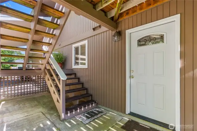 The lower level of the home makes a perfect ADU or MIL space.  With its own exterior entrance and fully self-contained features it is ideal for multi-generational living or has additional income potential.