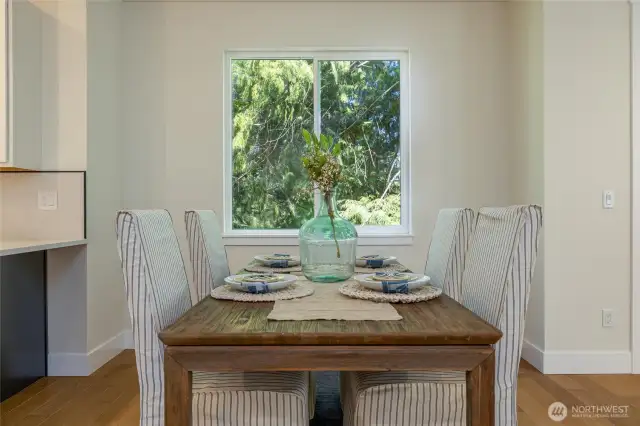 Dining space.