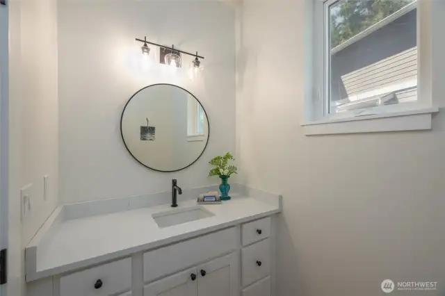 Downstairs bathroom.