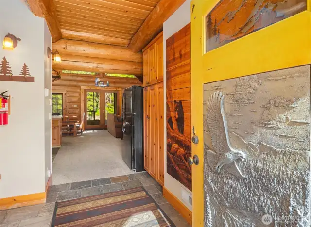 a beautiful log home