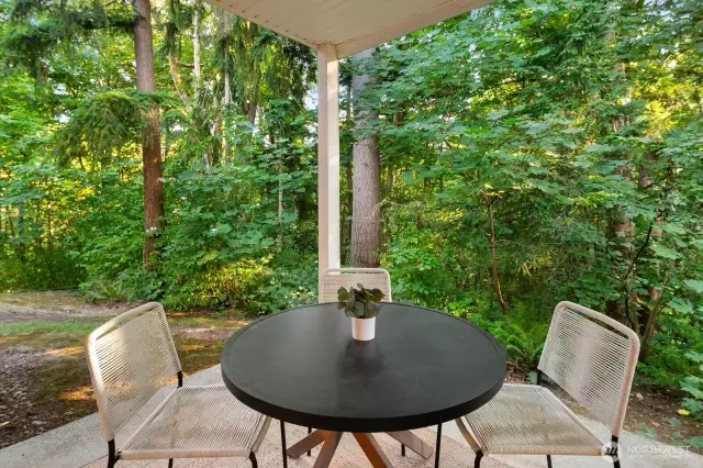Private patio & yard