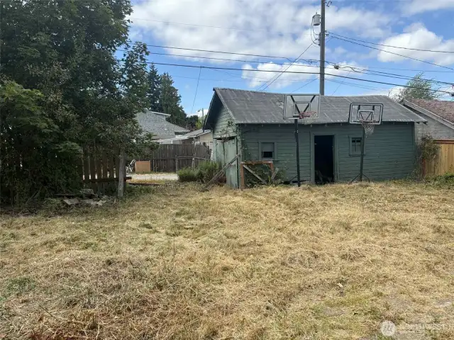 Charming old garage with tons of character and potential! Nestled off the alley, this building offers a great opportunity for a workshop, studio, or storage—just bring your vision and tools, or teardown and rebuild may be a possibility as well.