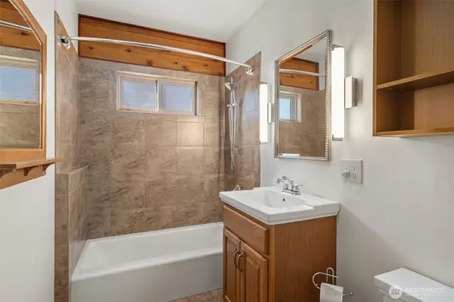 Main Floor Full Bathroom - Radiant tile flooring
