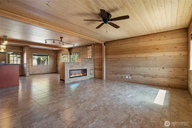 Main living spaces - shown here without the virtual staging in place.