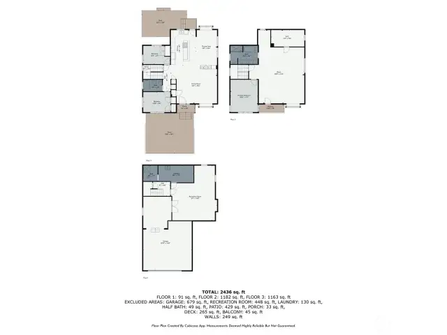 Photographer's estimation of room dimensions.