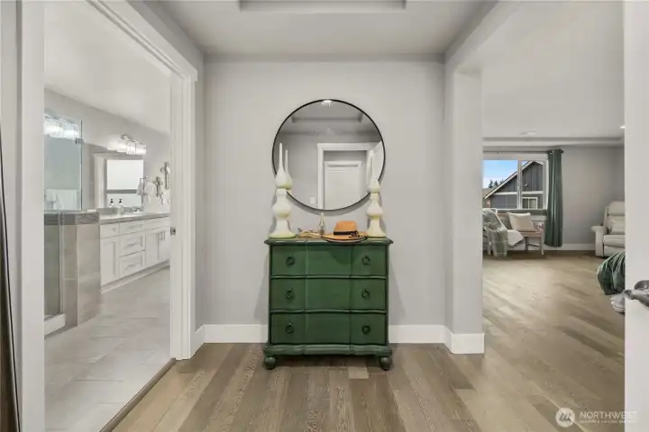 The primary bedroom entryway!