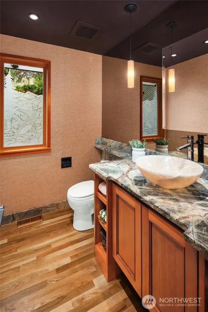 Main level half bath