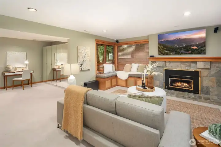 Lower level great room