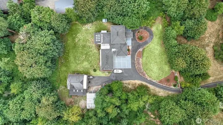 Privacy and serenity surround this property.