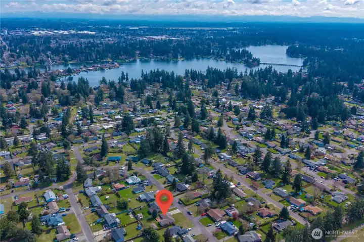 ..and Steilacoom Lake