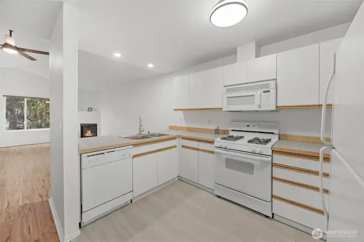 All new easy maintenance tile flooring.