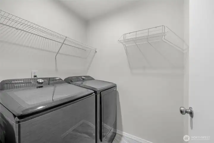 Full size washer and dryer included!