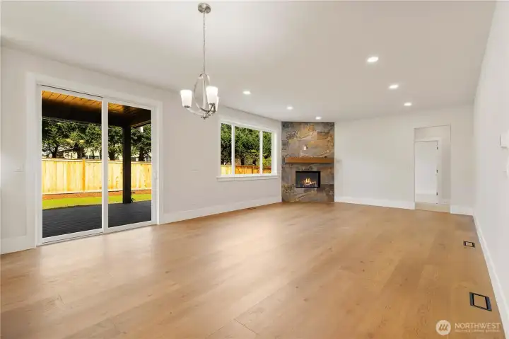 Expansive Family Room with Dining Area