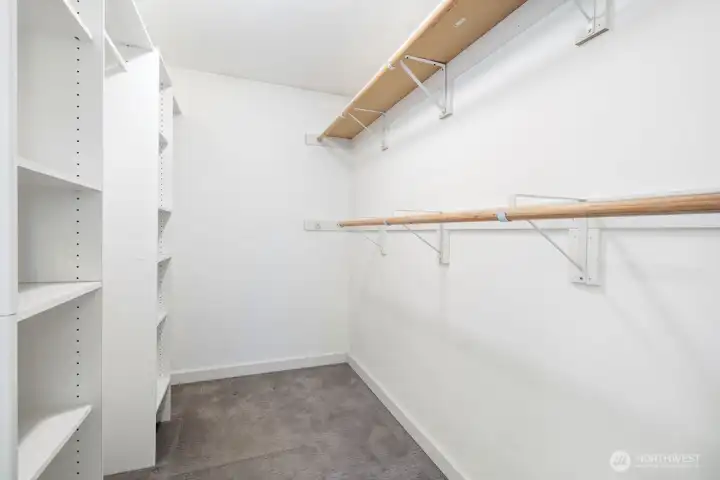 Walk in closet in primary