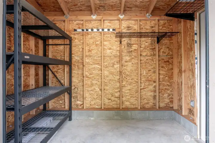 Lighted Storage Shed