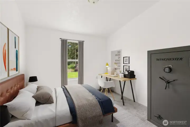 3rd Bedroom (partially digitally stage)