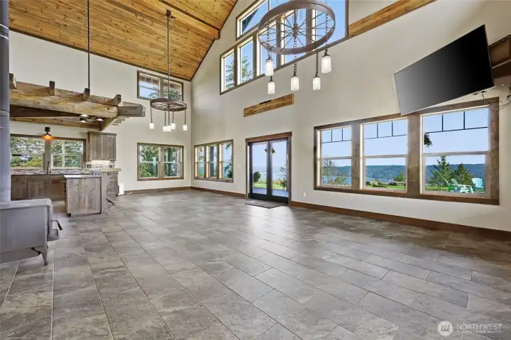 Huge Great Room has views from every window