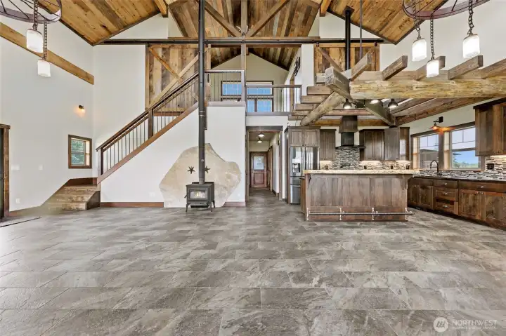 View with Primary Barn Doors open