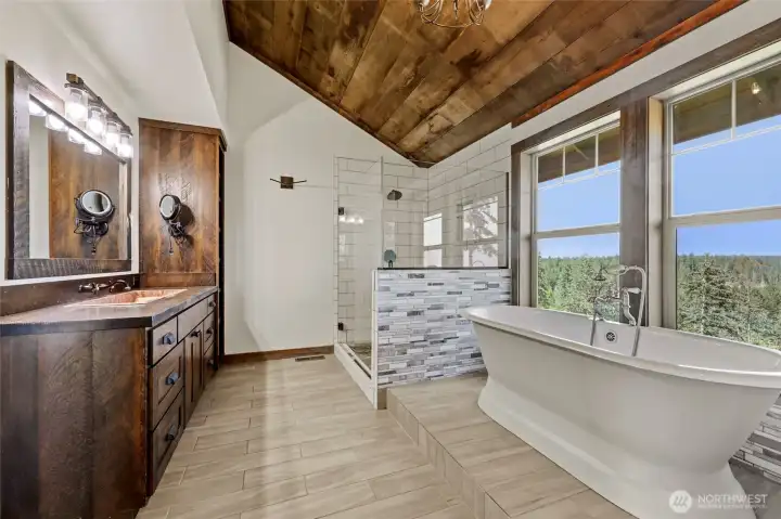 Primary Bath has a copper sink