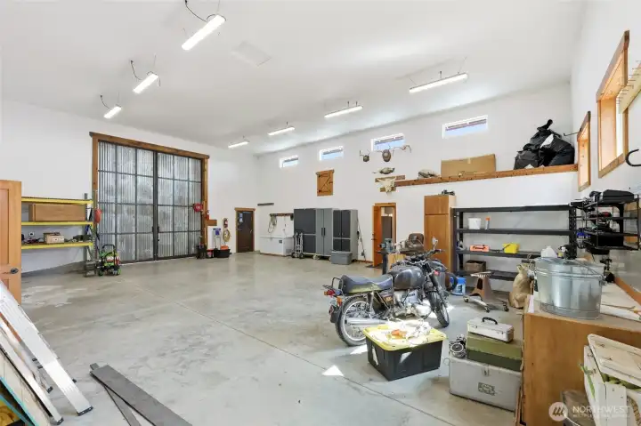 Large door for RV into shop