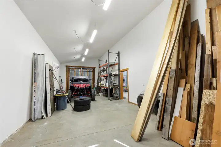 2nd bay in shop with doors on both ends