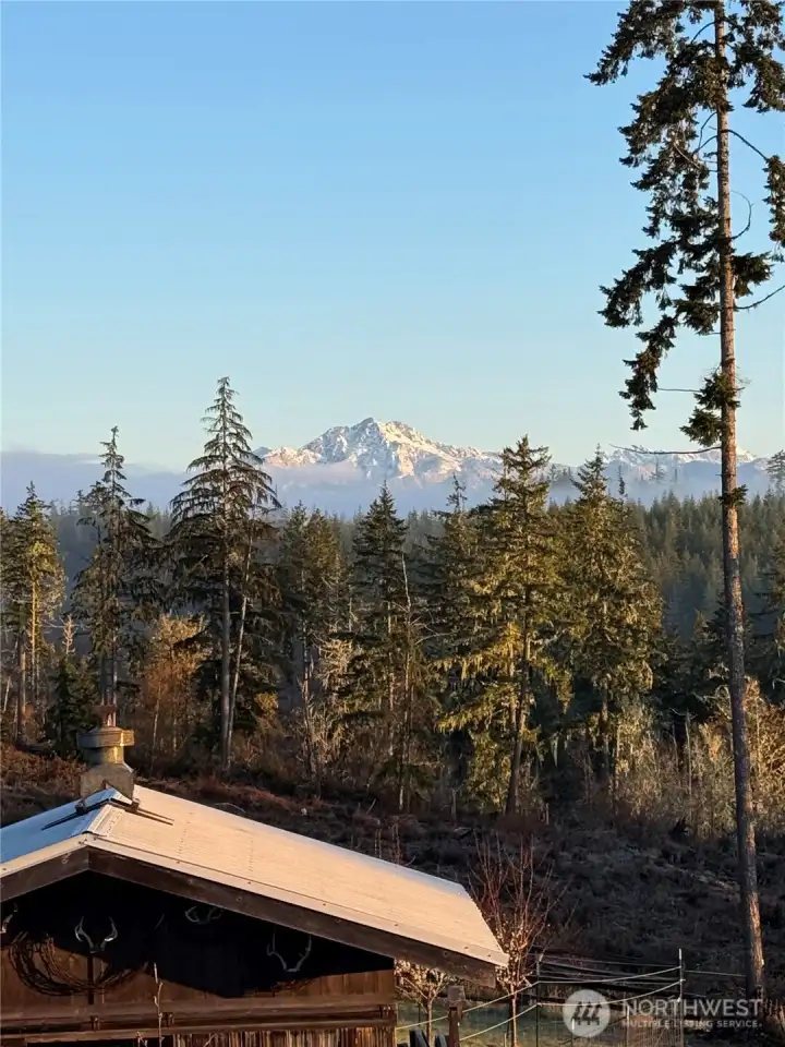 Views of the Olympics to the North