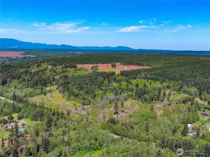 The adjacent 58 acres with access to this site are shown at the top of the photo. The 58 acres are also available for sale. The adjacent 58 acres with access to this site are shown at the top of the photo. The 58 acres are also available for sale.