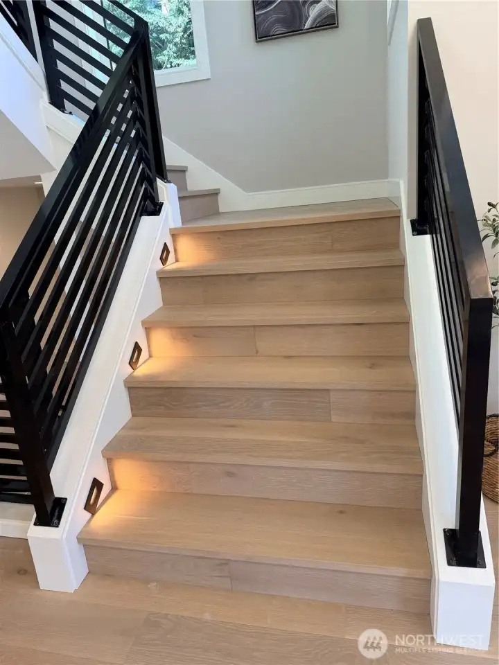 Staircase to upper level