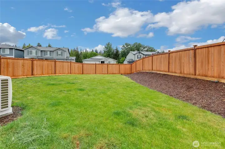 Fully Fenced Backyard